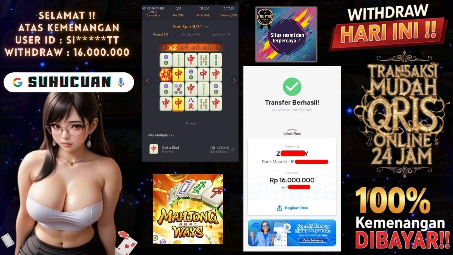 SUHUCUAN JACKPOT SLOT MAHJONG WAYS